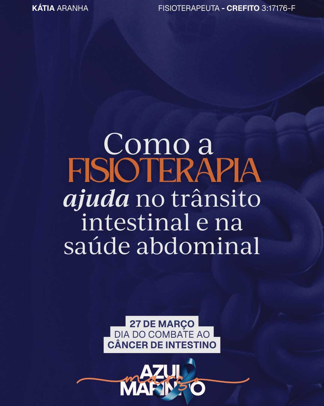 Conteúdo estratégico para profissionais da saúde no blog de uma cliente.</p>
<p>Hoje o tema é prevenção no Dia Nacional do Combate ao Câncer Colorretal.