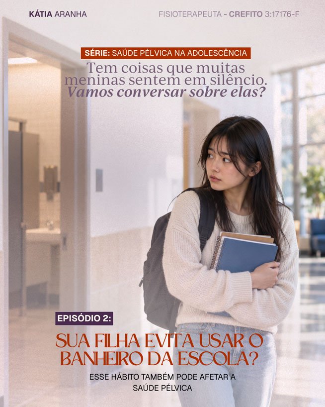Sua filha evita usar o banheiro da escola?